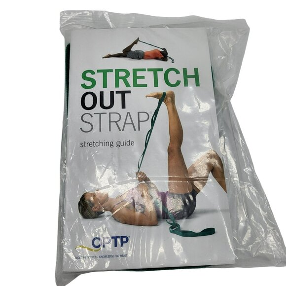 OPTP Stretch Out Strap 2nd Edition Stretching Guide Flexibility & Therapy Green - Picture 1 of 5